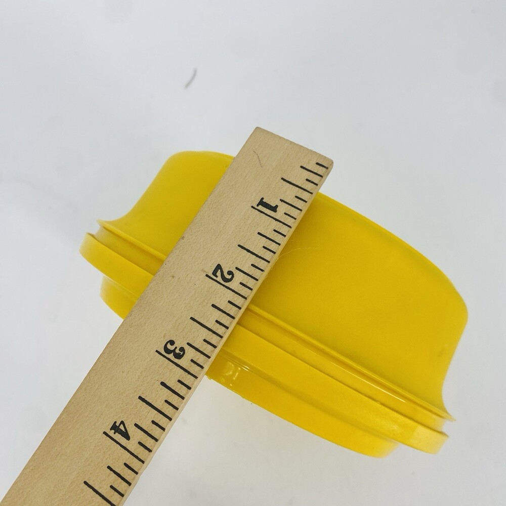 Vintage Tupperware 1207-16 Yellow Canister Container 7" USA Kitchen Storage - Picture 6 of 6